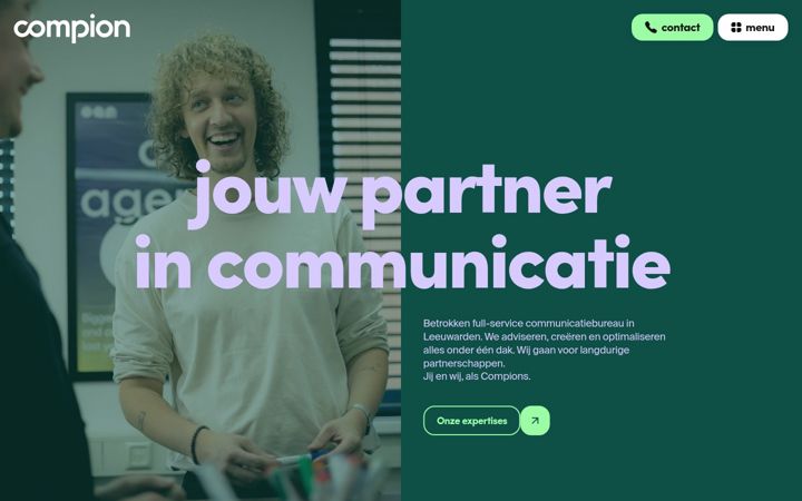 Screenshot of compion.nl