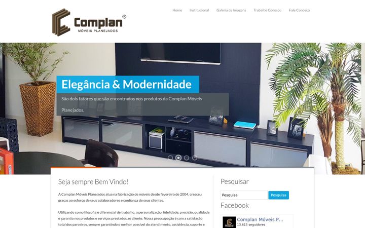 Screenshot of complanmoveis.com.br
