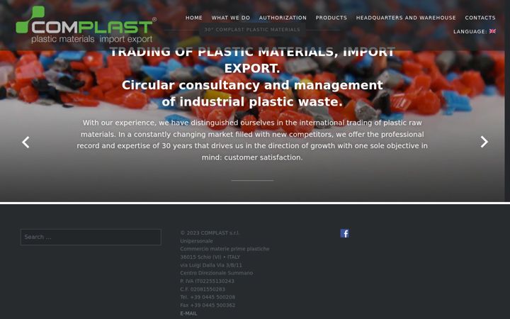 Ekrano kopija complast-plastic.it