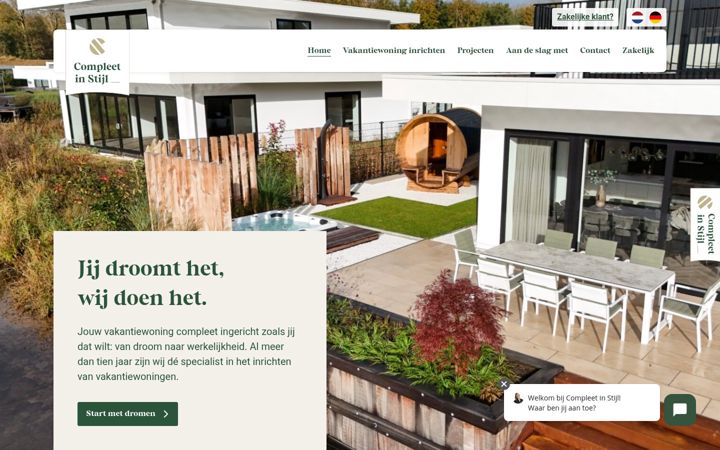 Screenshot of compleetinstijl.nl