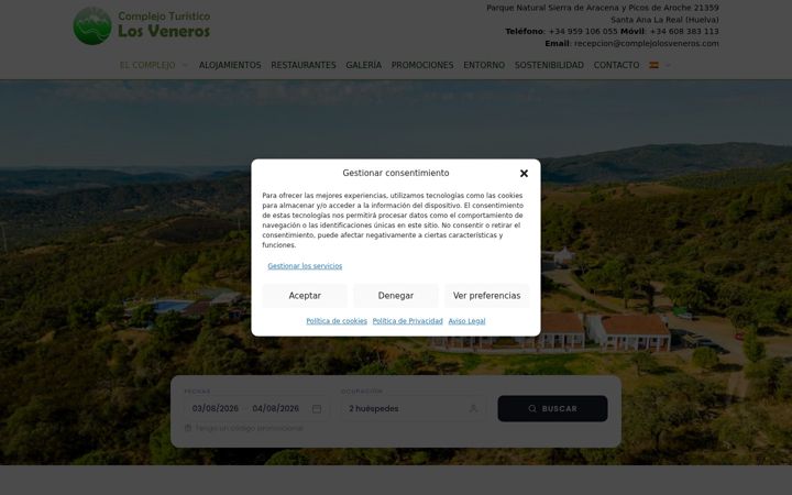 Screenshot of complejolosveneros.com
