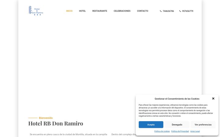 Screenshot stránky complejorbdonramiro.es