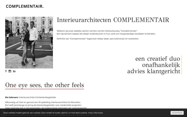 Screenshot of complementair.be