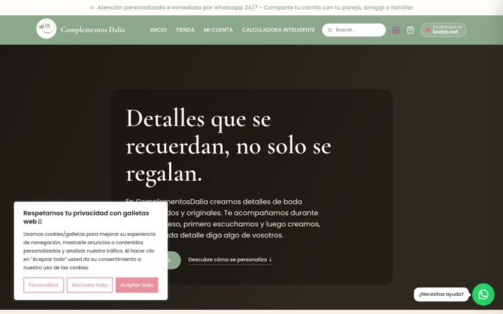 Screenshot of complementosdalia.es