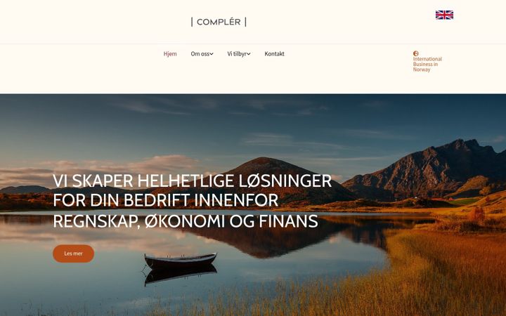 Screenshot of compler.no