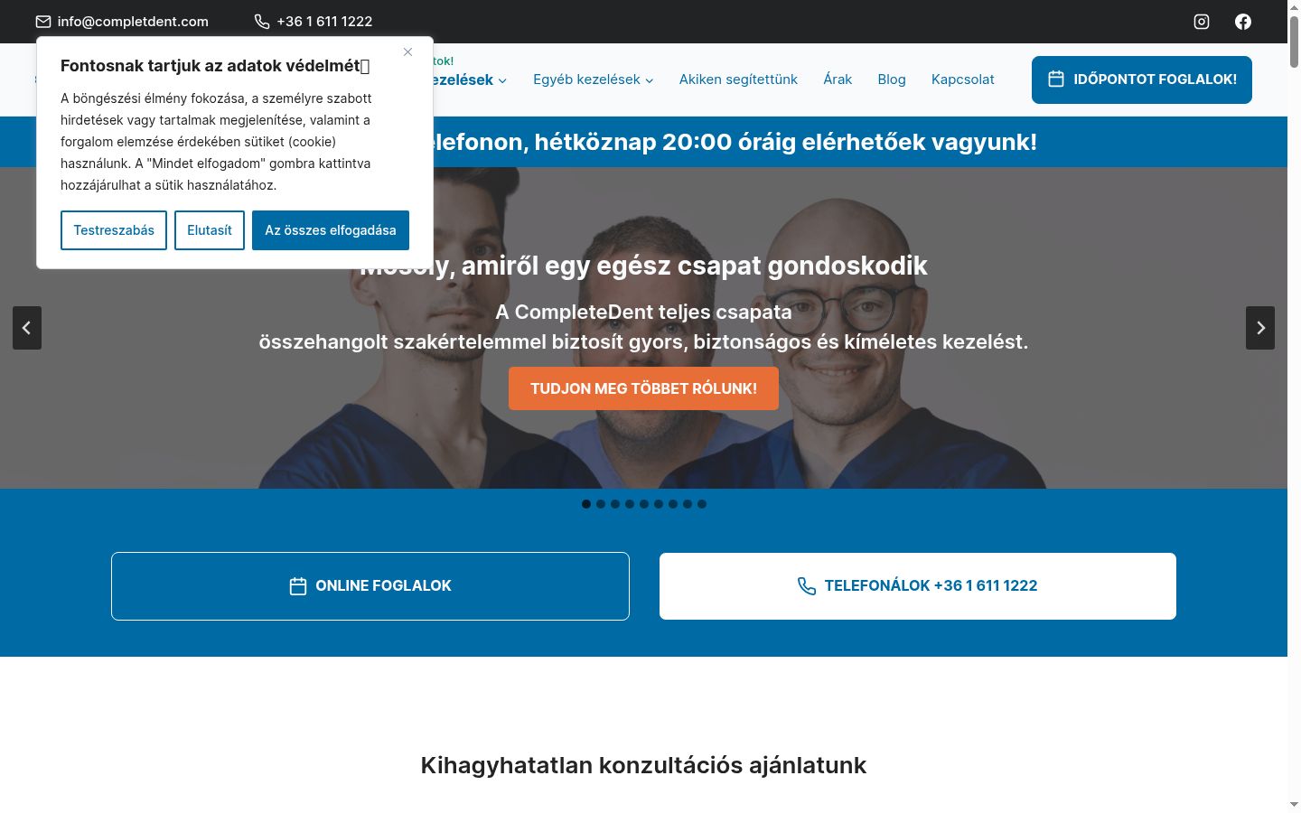 Snimka zaslona bannera za privolu prikazanog prije bilo kakve interakcije