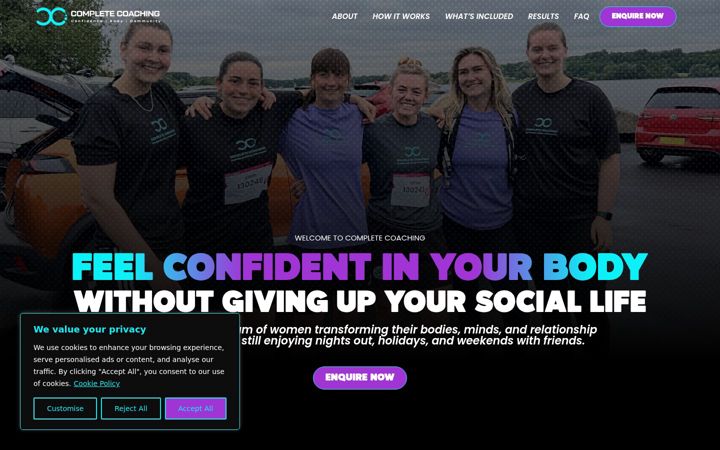 Screenshot of complete-coaching.com