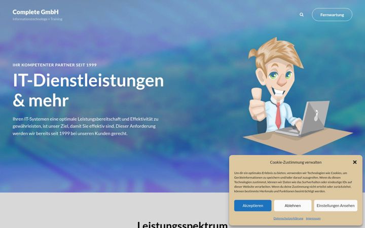 Screenshot of complete-gmbh.com