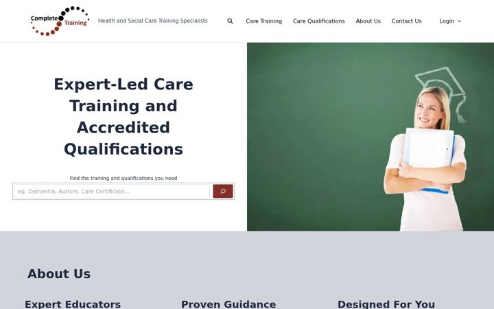 Screenshot of complete.training