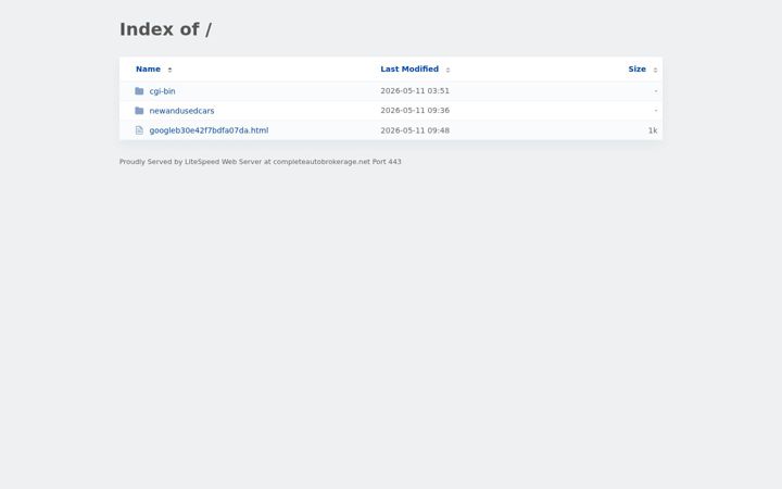 Screenshot di completeautobrokerage.net