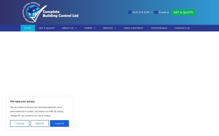 Screenshot von completebuildingcontrol.co.uk