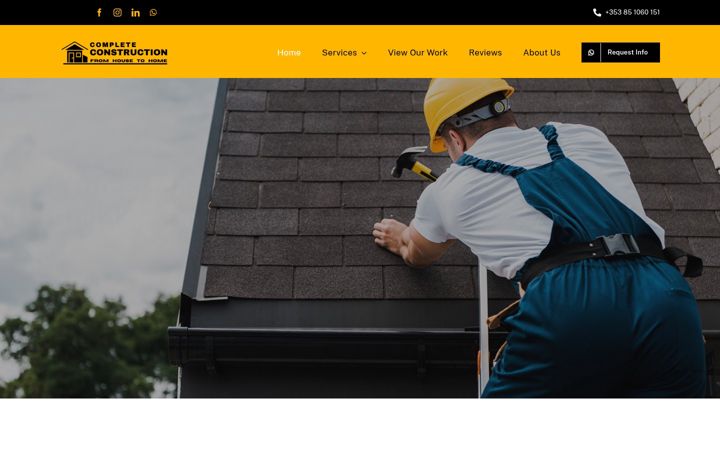 Screenshot di completeconstruction.ie