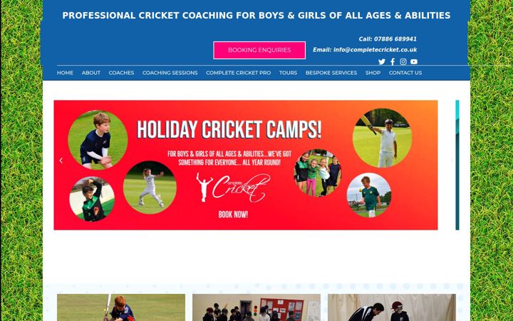 Captura de ecrã de completecricket.co.uk