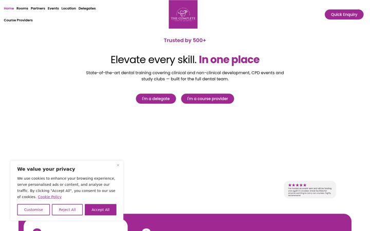 Screenshot of completedentistacademy.com