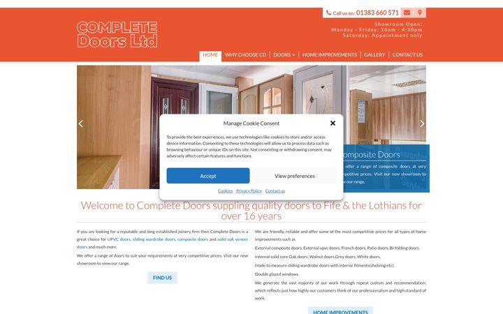 Captura de ecrã de completedoorstore.co.uk