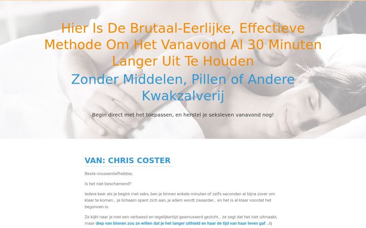 Screenshot of completeejaculatiecontrole.nl