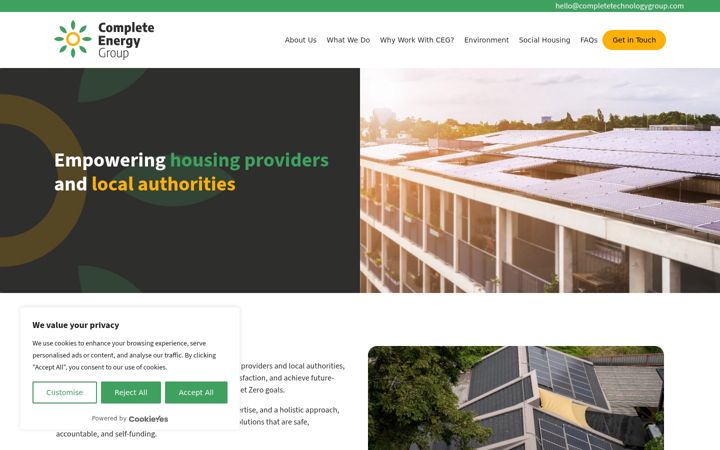 Captura de ecrã de completeenergygroup.co.uk
