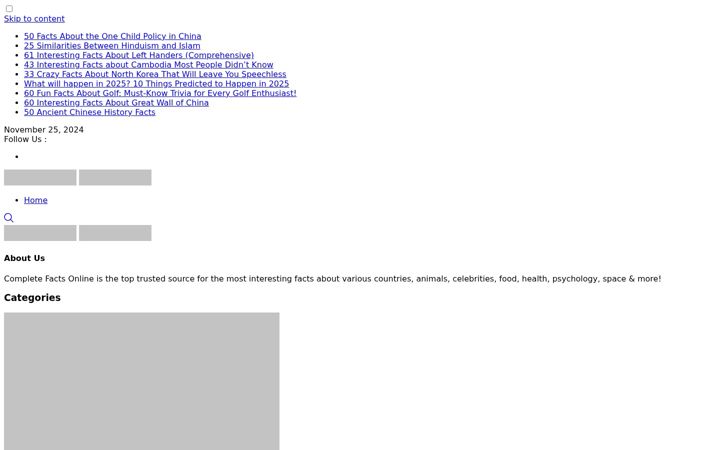 Screenshot of completefactsonline.com