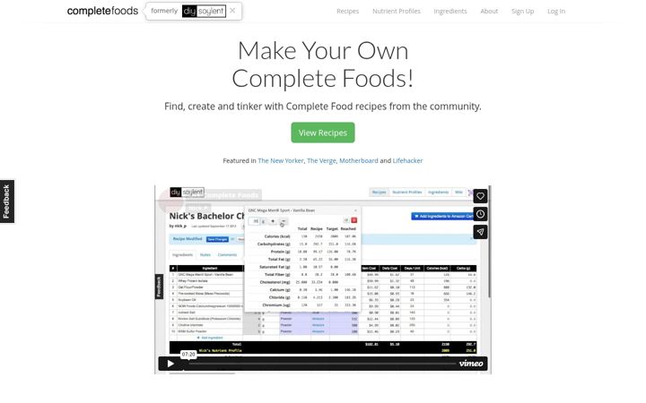 Екранна снимка на completefoods.co