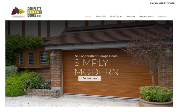 Captura de ecrã de completegaragedoors.co.uk