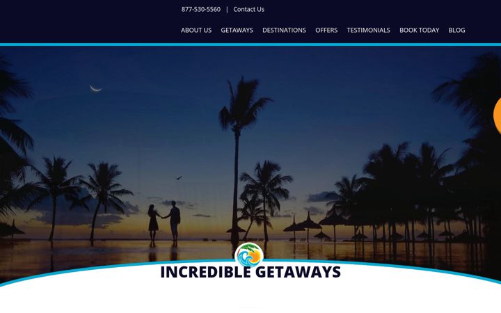 Screenshot of completegetaways.com