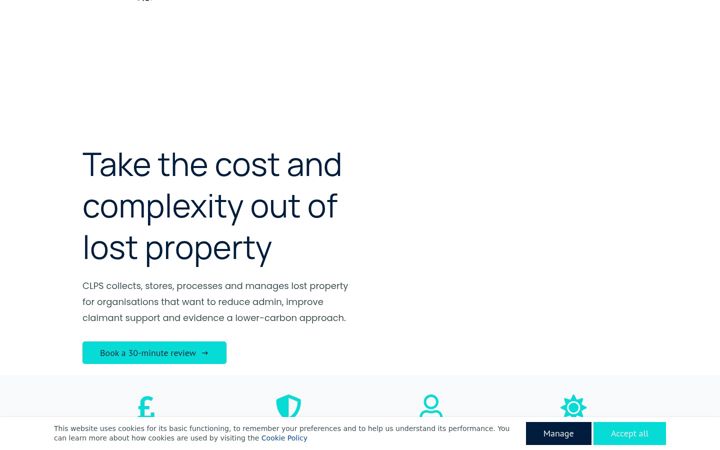 Screenshot of completelostpropertyservice.com