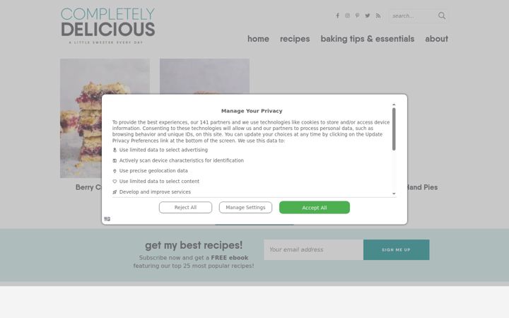 Screenshot di completelydelicious.com
