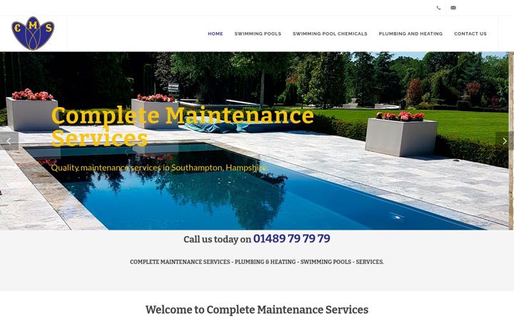 Ekrano kopija completemaintenance.co.uk