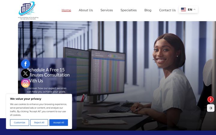 Screenshot of completemedbilling.com