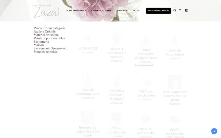 Skärmbild av completementzaza.ca