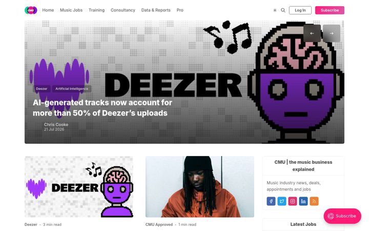 Képernyőkép: completemusicupdate.com