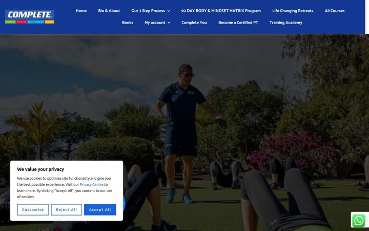Screenshot di completepersonaltraining.ie