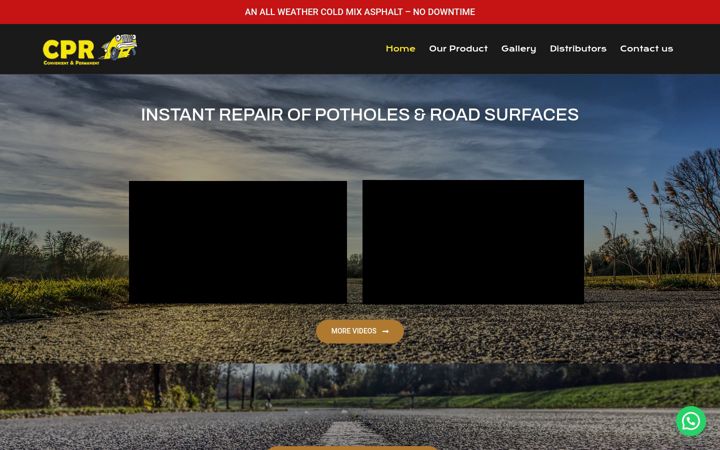 Skærmbillede af completepotholerepair.co.za