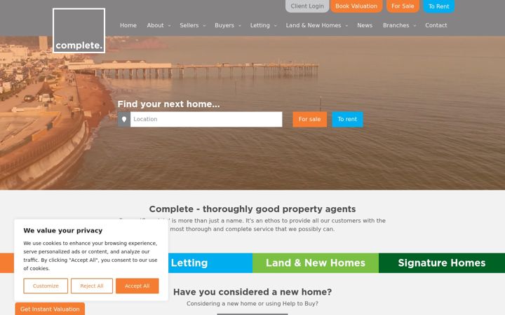 Ekrano kopija completeproperty.co.uk