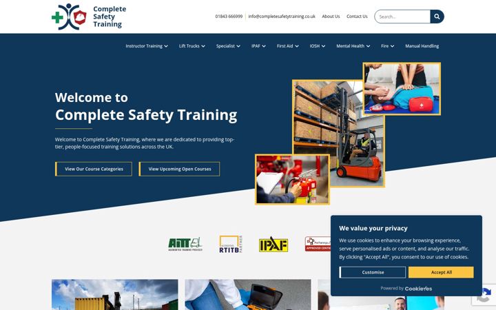 Képernyőkép: completesafetytraining.co.uk