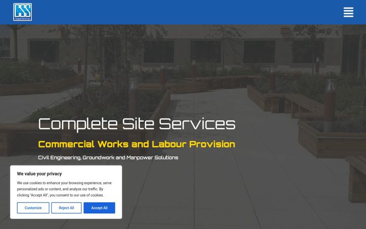 Képernyőkép: completesiteservices.co.uk