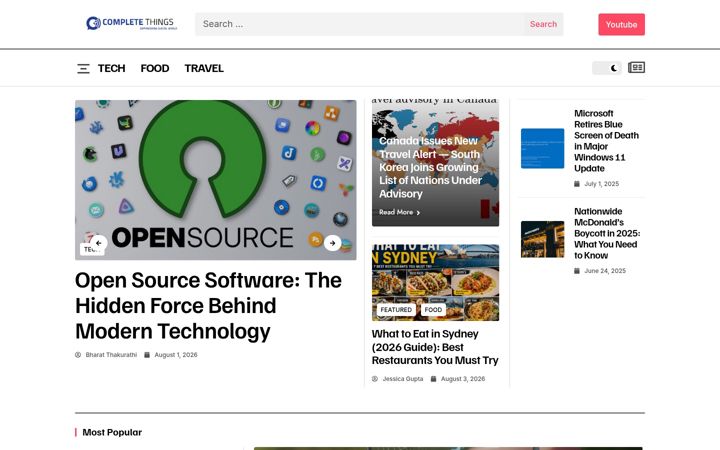Screenshot of completethings.com