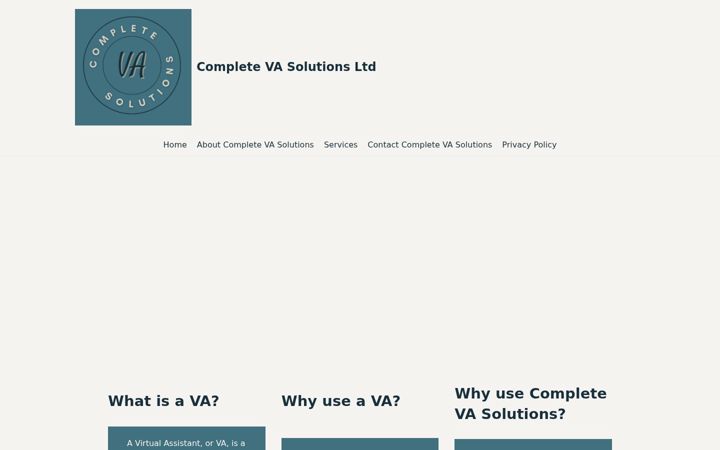 Screenshot of completevasolutions.co.uk