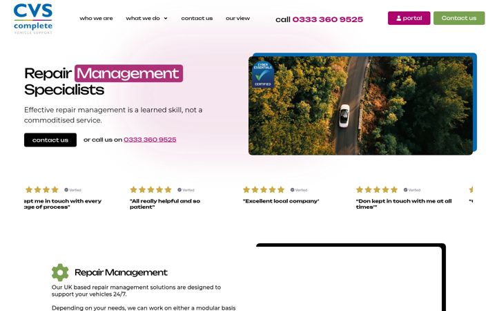 Screenshot van completevs.co.uk