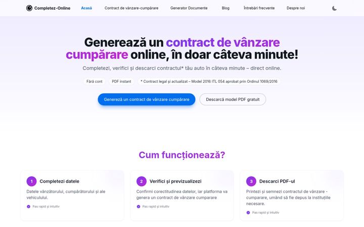 Screenshot von completez-online.ro