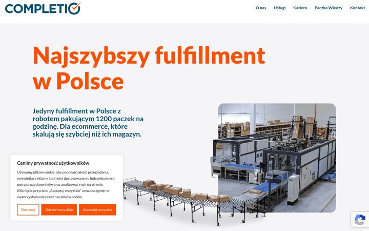 Screenshot of completio.pl