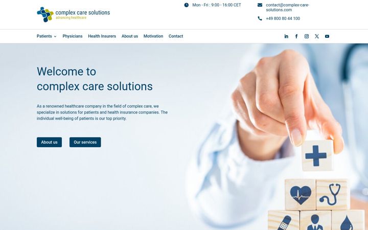 Screenshot of complex-care-solutions.com