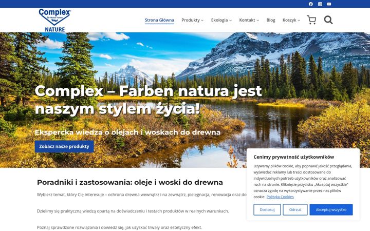 Screenshot of complex-farben.pl