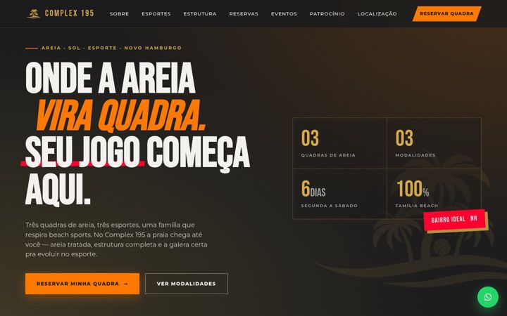 Screenshot of complex195.com.br