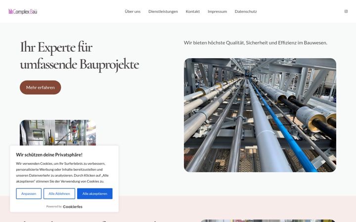 Screenshot of complexbaugmbh.de