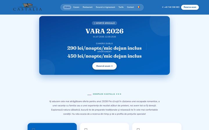 Screenshot of complexcastalia.ro