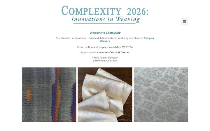 Screenshot of complexityexhibition.org
