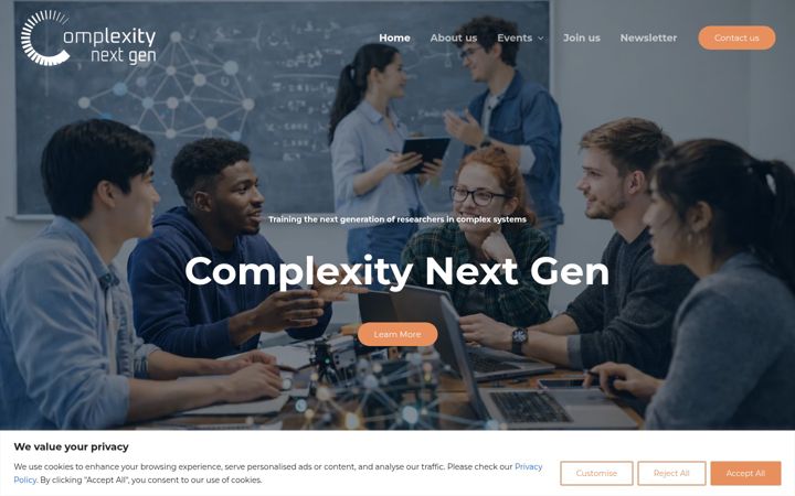Screenshot of complexitynextgen.org