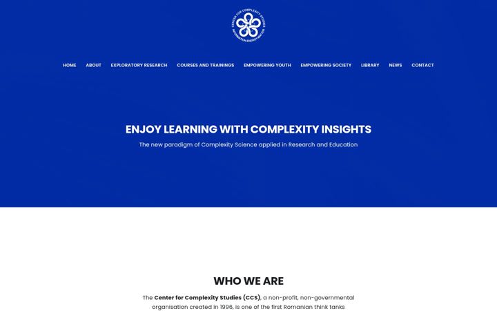 Screenshot of complexitystudies.ro