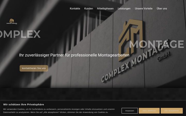 Screenshot of complexmontage.de